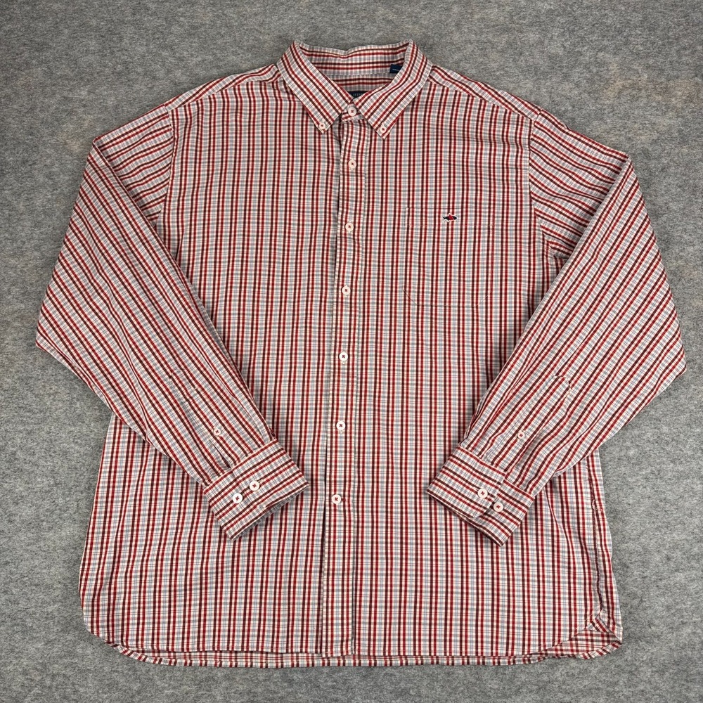 Fish Hippie Solace Collection Button Down Shirt Long Sleeve Plaid Mens XXL 2XL